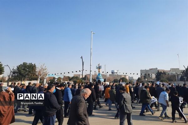 راهپیمایی حماسه نهم دی در شهرستان پاکدشت
