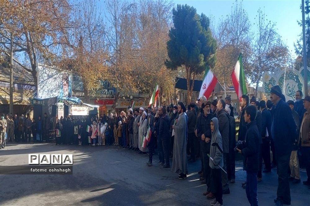 اجتماع پرشکوه فاطمیون به‌مناسبت حماسه نهم دی درطرقبه شاندیز