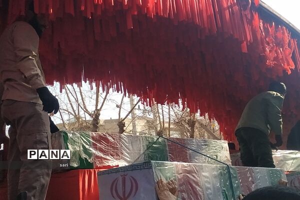 مراسم تشییع شهدای گمنام در شهرستان شاهین شهر