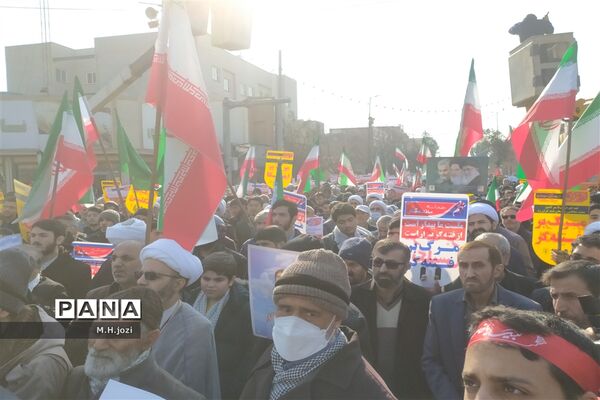 جلوه‌هایی از راهپیمایی یوم الله ۹ دی در قم