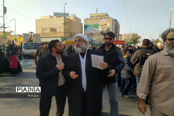 جلوه‌هایی از راهپیمایی یوم الله ۹ دی در قم