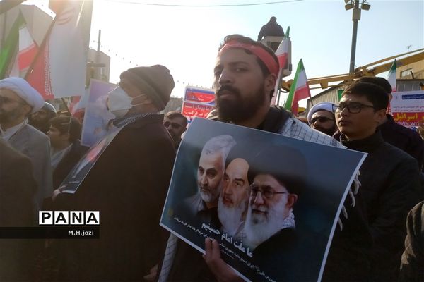 جلوه‌هایی از راهپیمایی یوم الله ۹ دی در قم