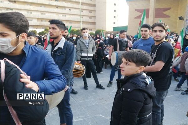 تشییع پیکر مقدس دو شهید دفاع مقدس در شهرک شهید نامجو پاکدشت