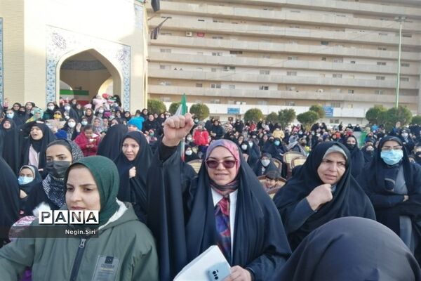 تشییع پیکر مقدس دو شهید دفاع مقدس در شهرک شهید نامجو پاکدشت