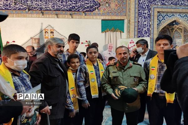 مراسم یادواره شهید سردار حاج قاسم سلیمانی در اداره‌کل آموزش و پرورش فارس