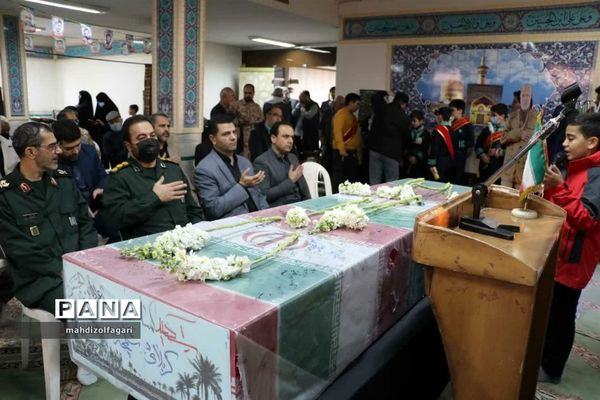 مراسم سومین سالگرد شهادت شهید حاج قاسم سلیمانی و تشییع پیکر شهید گمنام ناحیه دو شهرری
