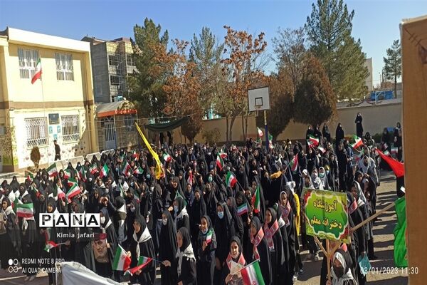 اجتماع بزرگ دختران حاج قاسم در شهرستان کاشمر