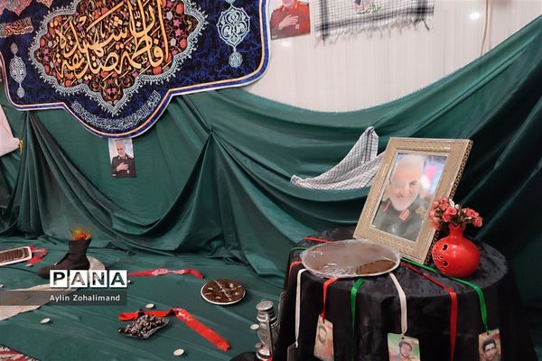 برگزاری سالگرد شهادت حاج قاسم سلیمانی در آبشناسان شهرستان رباط کریم