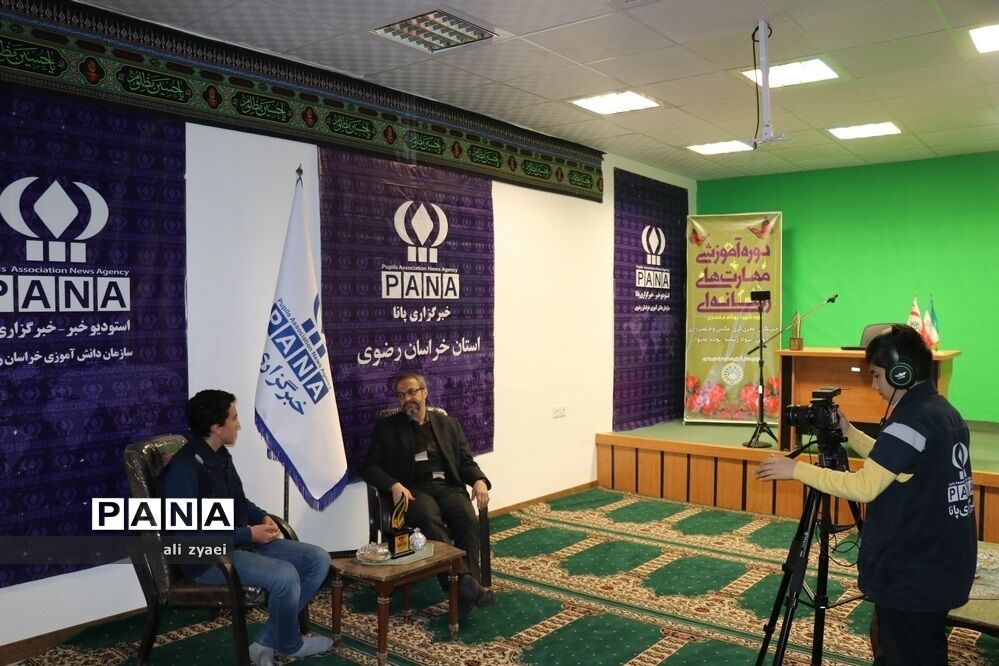 افتتاح استودیو خبر سازمان دانش‌آموزی