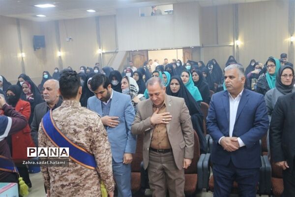 تشییع شهدای گمنام در اداره آموزش‌و‌پرورش پاکدشت