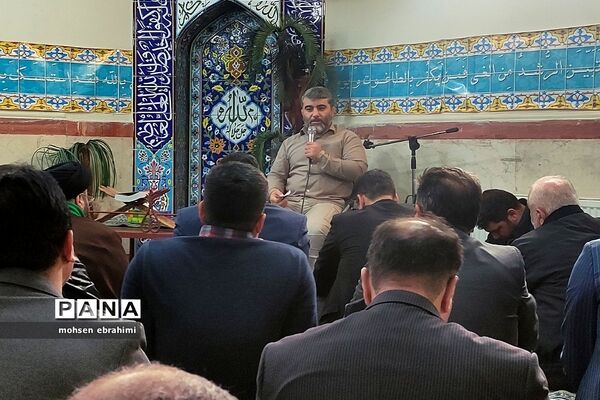 تشییع پیکر شهدای گمنام در اداره آموزش و پرورش شهرستان شهریار