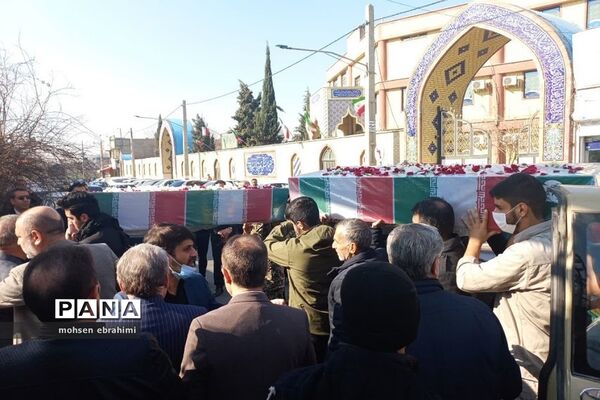 تشییع پیکر شهدای گمنام در اداره آموزش و پرورش شهرستان شهریار