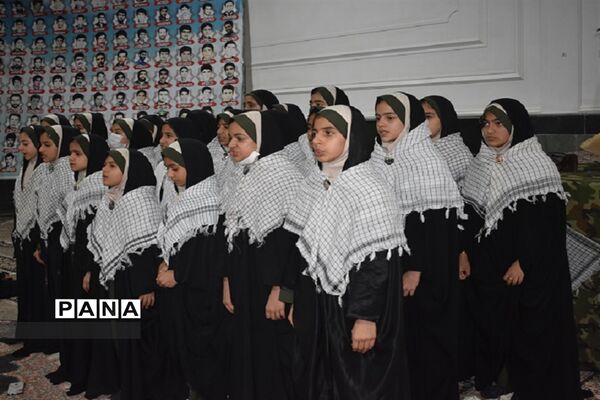 آیین سومین سالگرد شهادت سردار حاج قاسم سلیمانی و دانشجوی شهید امیرحسین قربانی در بهاباد