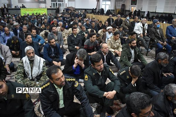 آیین سومین سالگرد شهادت سردار حاج قاسم سلیمانی و دانشجوی شهید امیرحسین قربانی در بهاباد