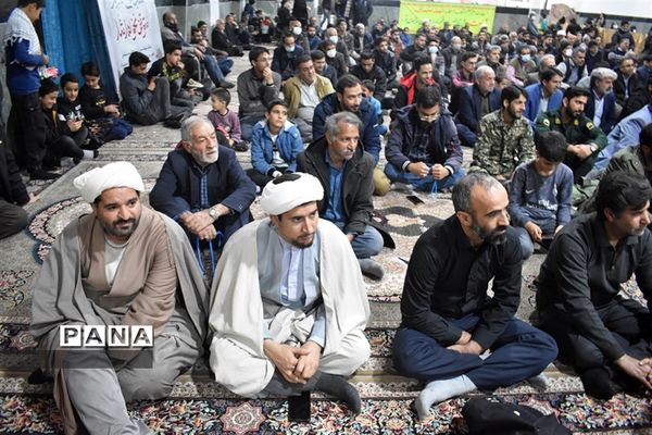 آیین سومین سالگرد شهادت سردار حاج قاسم سلیمانی و دانشجوی شهید امیرحسین قربانی در بهاباد