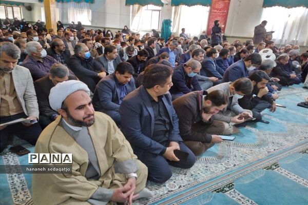 بزرگداشت هفتمین روز خاکسپاری شهید گمنام در اداره‌کل آموزش و پرورش فارس