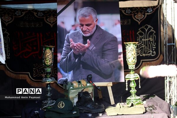 مراسم بزرگداشت سالگرد شهادت حاج‌قاسم‌سلیمانی در ایلام