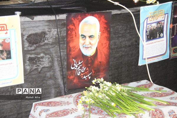 برگزاری سومین سالگرد شهادت حاج قاسم سلیمانی در تالار معلم شهرستان بهبهان