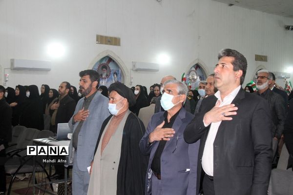 برگزاری سومین سالگرد شهادت حاج قاسم سلیمانی در تالار معلم شهرستان بهبهان