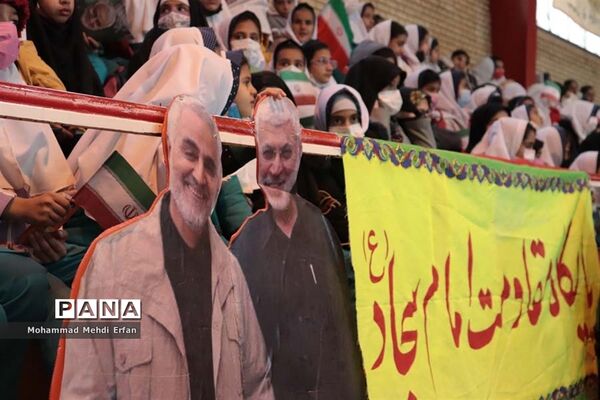 تجدید میثاق دانش‌آموزان آباده با سردار دل‌ها
