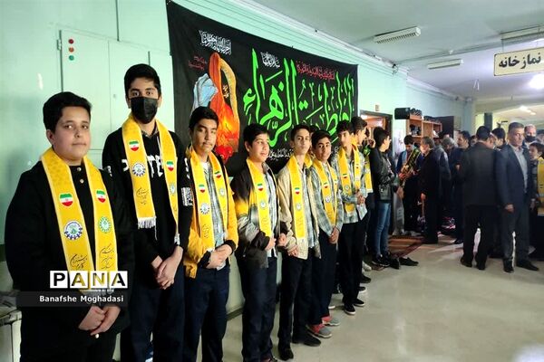تجدید پیمان فرزندان حاج قاسم با شهدا در شیراز