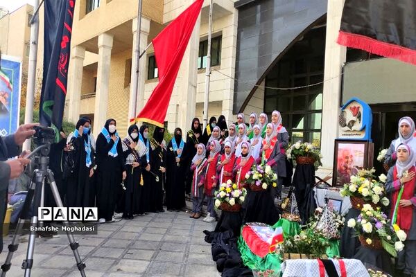 تجدید پیمان فرزندان حاج قاسم با شهدا در شیراز