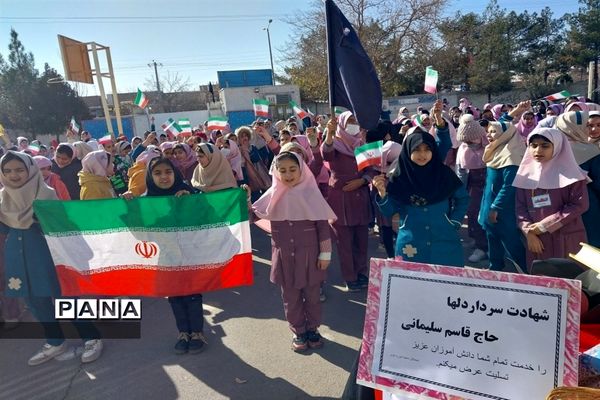 برگزاری آیین سوگواری سومین سالگرد شهادت حاج قاسم سلیمانی در مدارس شهرستان کاشمر