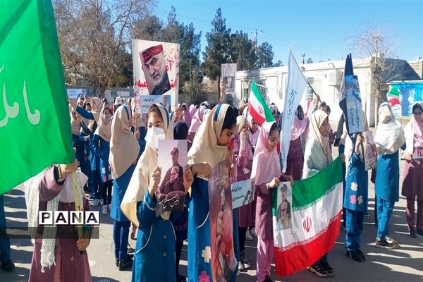 برگزاری آیین سوگواری سومین سالگرد شهادت حاج قاسم سلیمانی در مدارس شهرستان کاشمر