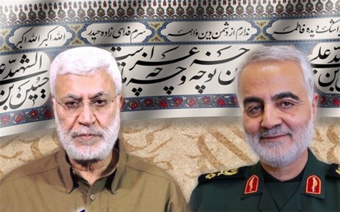 تقدیم مدرک دکتری افتخاری به شهیدان حاج قاسم سلیمانی و ابومهدی المهندس‌