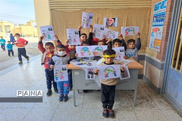 برگزاری مراسم گرامیداشت سالگرد شهادت حاج قاسم سلیمانی در مدارس شهرستان بهبهان