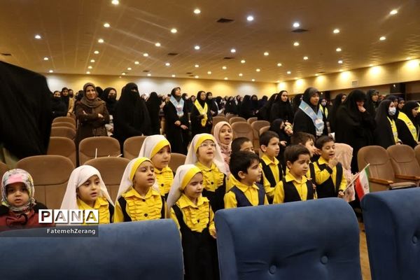 مراسم گردان دختران حاج قاسم در سالن شهید حاتمی مشهد مقدس