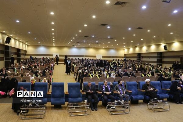 مراسم گردان دختران حاج قاسم در سالن شهید حاتمی مشهد مقدس
