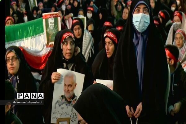 تجدید میثاق فرهنگیان  منطقه ۱۲ با حاج قاسم