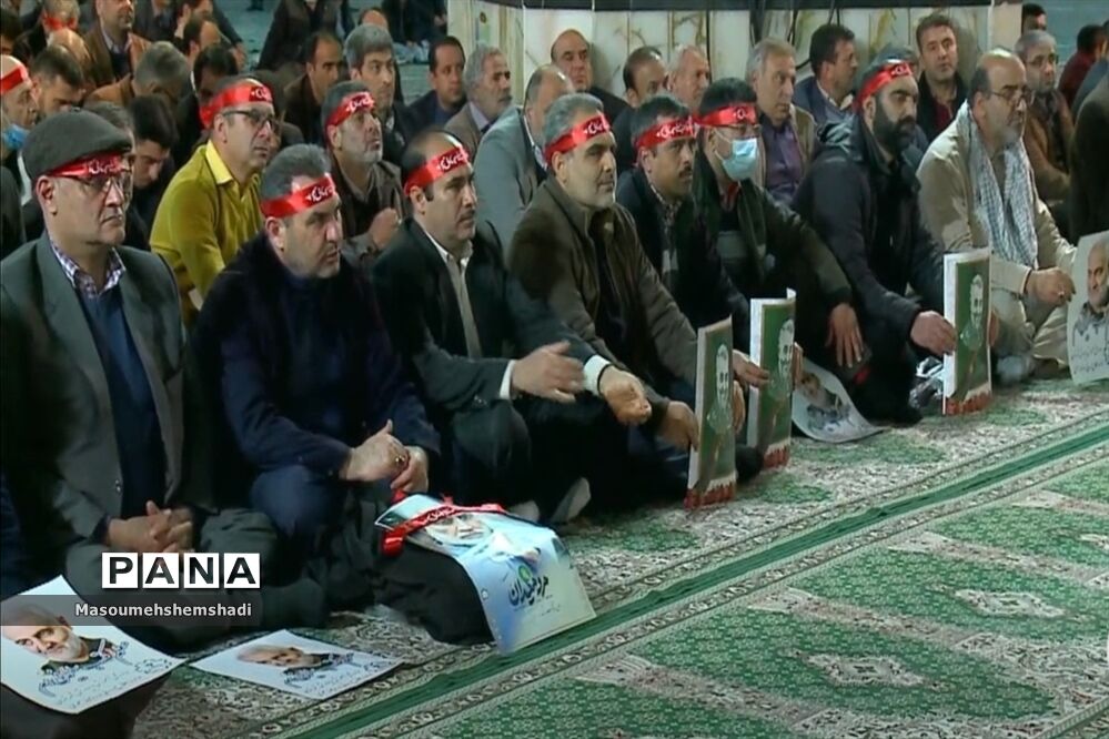 تجدید میثاق فرهنگیان  منطقه ۱۲ با حاج قاسم