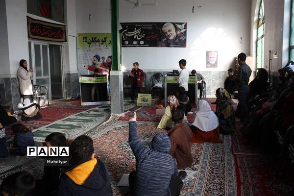 جلسه بازی و ریاضی در مسجد امام خمینی(ره) روستای طغان بخش جوادآباد