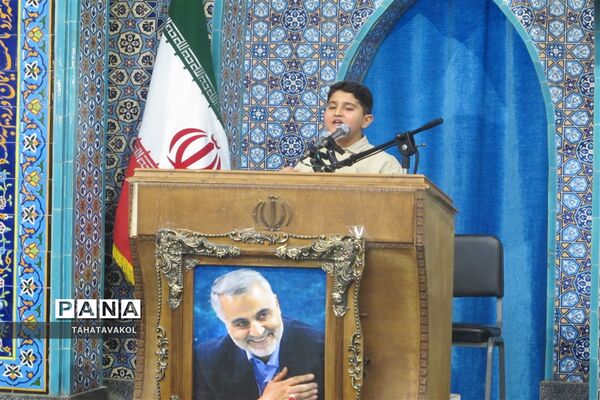 برگزاری نخستین عهدواره دانش‌آموزی شهید حاج قاسم سلیمانی در نماز جمعه شهرستان پردیس