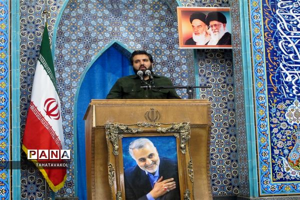 برگزاری نخستین عهدواره دانش‌آموزی شهید حاج قاسم سلیمانی در نماز جمعه شهرستان پردیس