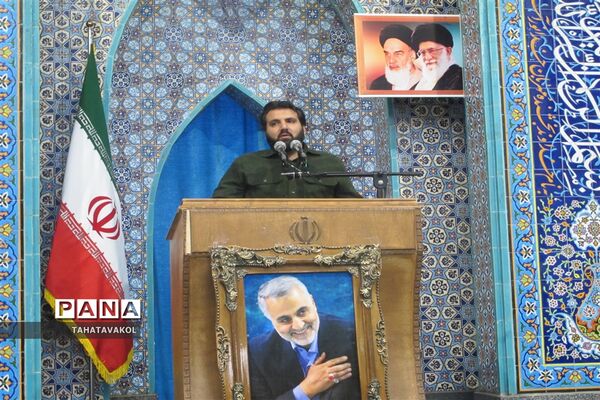 برگزاری نخستین عهدواره دانش‌آموزی شهید حاج قاسم سلیمانی در نماز جمعه شهرستان پردیس