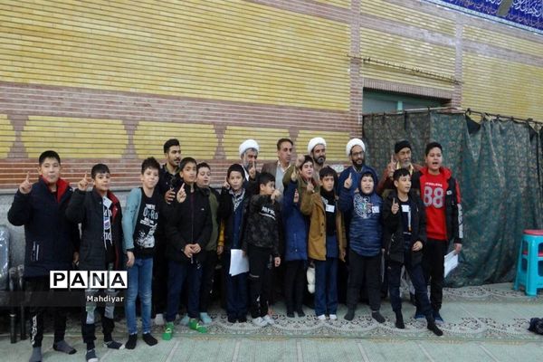 دیدار دانش‌‌آموزان روستای طغان با امام جمعه بخش جوادآباد