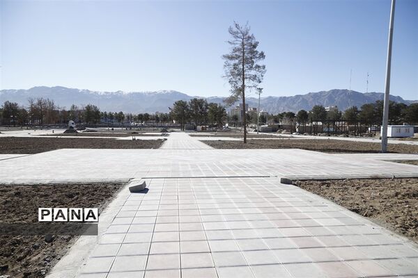 عملیات اجرایی باغ شهرداری بیرجند