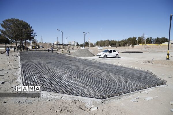 عملیات اجرایی باغ شهرداری بیرجند