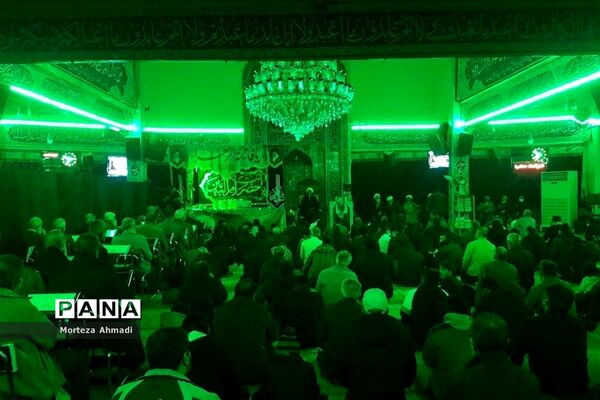 مراسم تشییع شهید گمنام در مسجد امام حسن مجتبی (ع) در دولت‌آباد