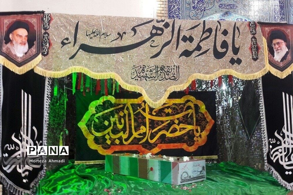 مراسم تشییع شهید گمنام در مسجد امام حسن مجتبی (ع) در دولت‌آباد
