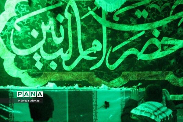 مراسم تشییع شهید گمنام در مسجد امام حسن مجتبی (ع) در دولت‌آباد