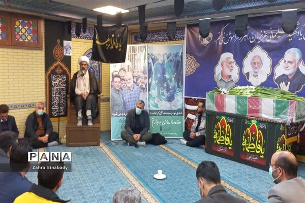تشییع پیکر شهید گمنام در ادارات شهرستان ملارد