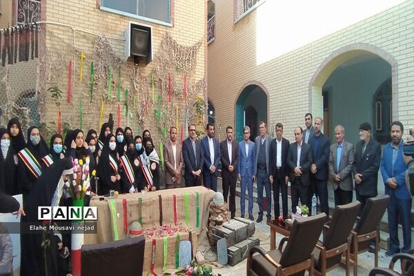 مراسم استقبال و وداع از پیکر مطهر شهید گمنام در دبیرستان شاهد ثارالله  برازجان
