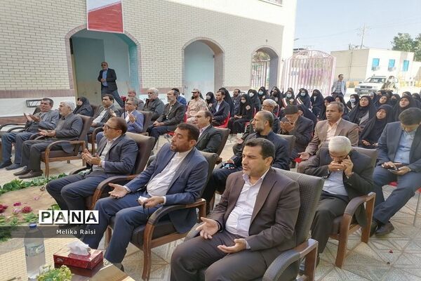 مراسم استقبال و وداع از پیکر مطهر شهید گمنام در دبیرستان شاهد ثارالله  برازجان