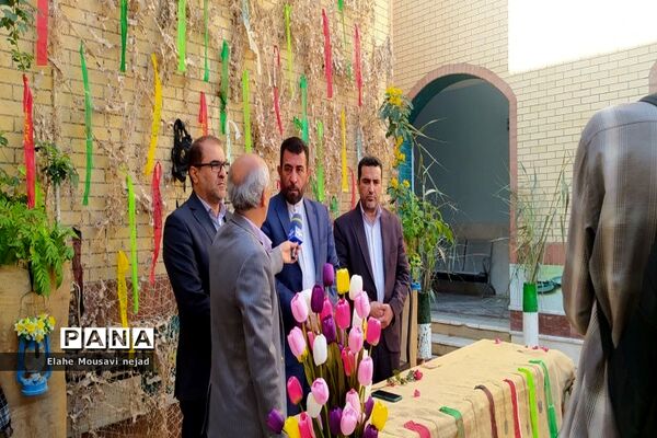 مراسم استقبال و وداع از پیکر مطهر شهید گمنام در دبیرستان شاهد ثارالله  برازجان
