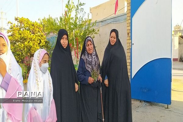 مراسم استقبال و وداع از پیکر مطهر شهید گمنام در دبیرستان شاهد ثارالله  برازجان