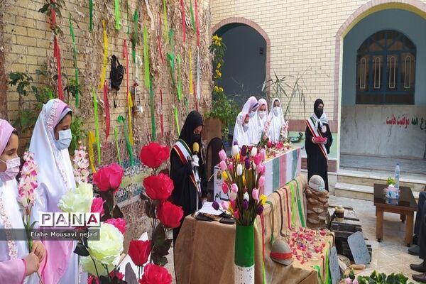 مراسم استقبال و وداع از پیکر مطهر شهید گمنام در دبیرستان شاهد ثارالله  برازجان